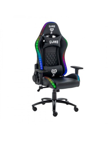 CADEIRA GAMER CLANM KING BLACK RGB CL-CK047