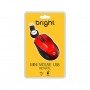 Mouse mini retratil bright vermelho - 101