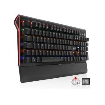 Teclado mecanico madset Knup  KP-TE121 outemu red