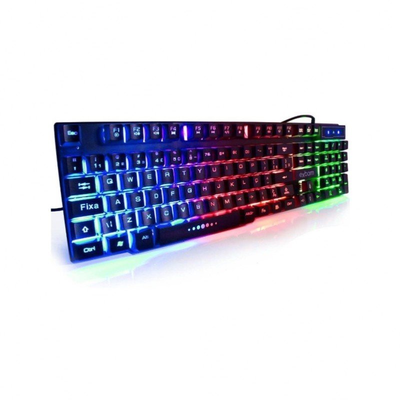 Teclado gamer semi mecanico exbom BK-1558c