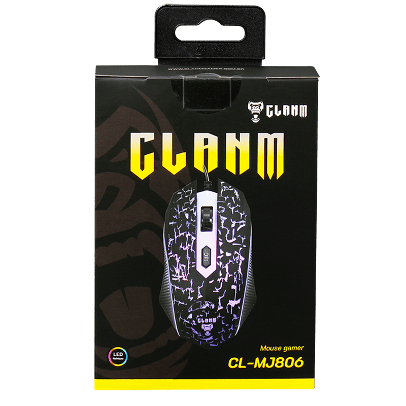Mouse gamer 3200dpi Clanm  CL-MJ806