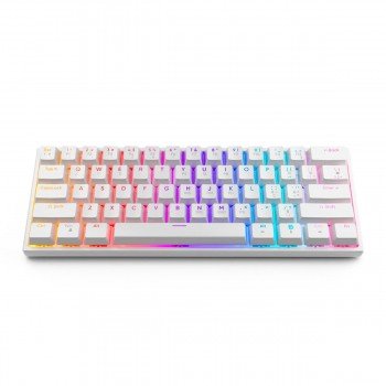 TECLADO GAMER MECÂNICO 60% BRANCO GT MOON