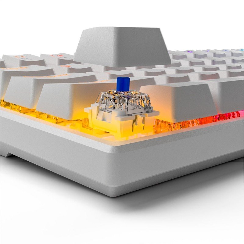 TECLADO GAMER MECÂNICO 60% BRANCO GT MOON