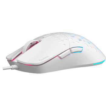Mouse gamer 7200dpi Clanm - King Slits v2 branco
